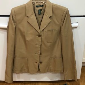 Ralph Lauren beige blazer size 10
